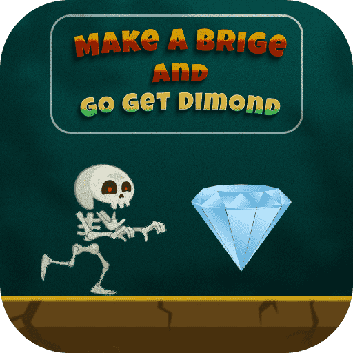 Play Make Bridge and Go get Diamond Game on Jigligames